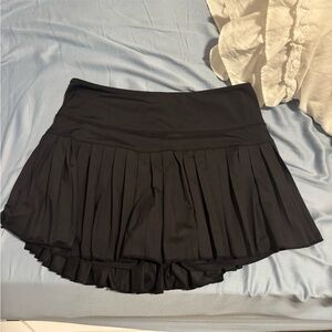 Gold Hinge Black Tennis Skirt